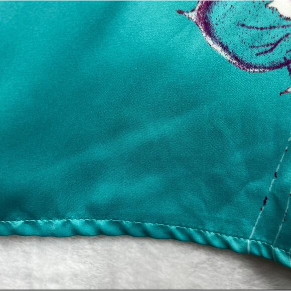 Natori Private Luxuries Blue Awai Charmeuse Kaftan Large Maxi Length‎ Oversized - Picture 11 of 16